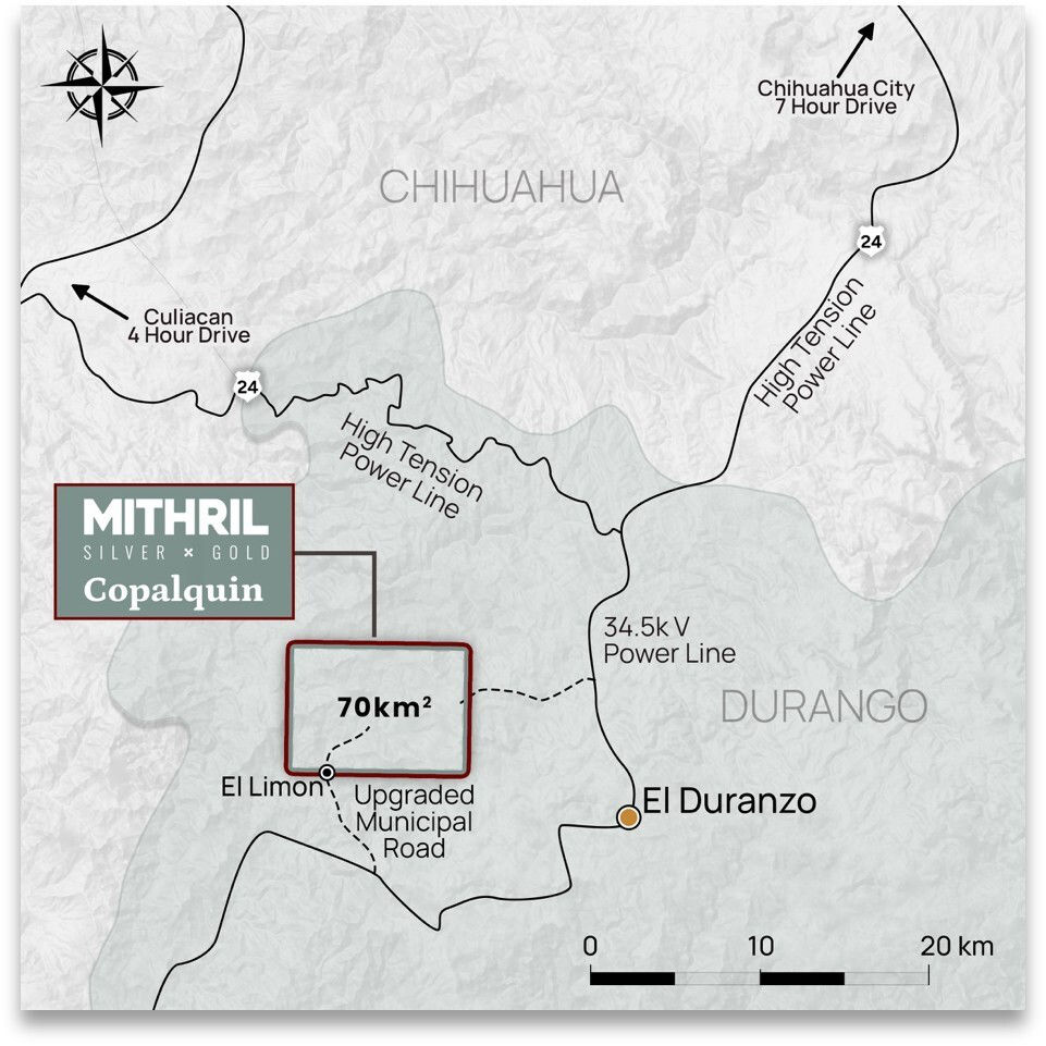 Copalquin Project Location Inset Map